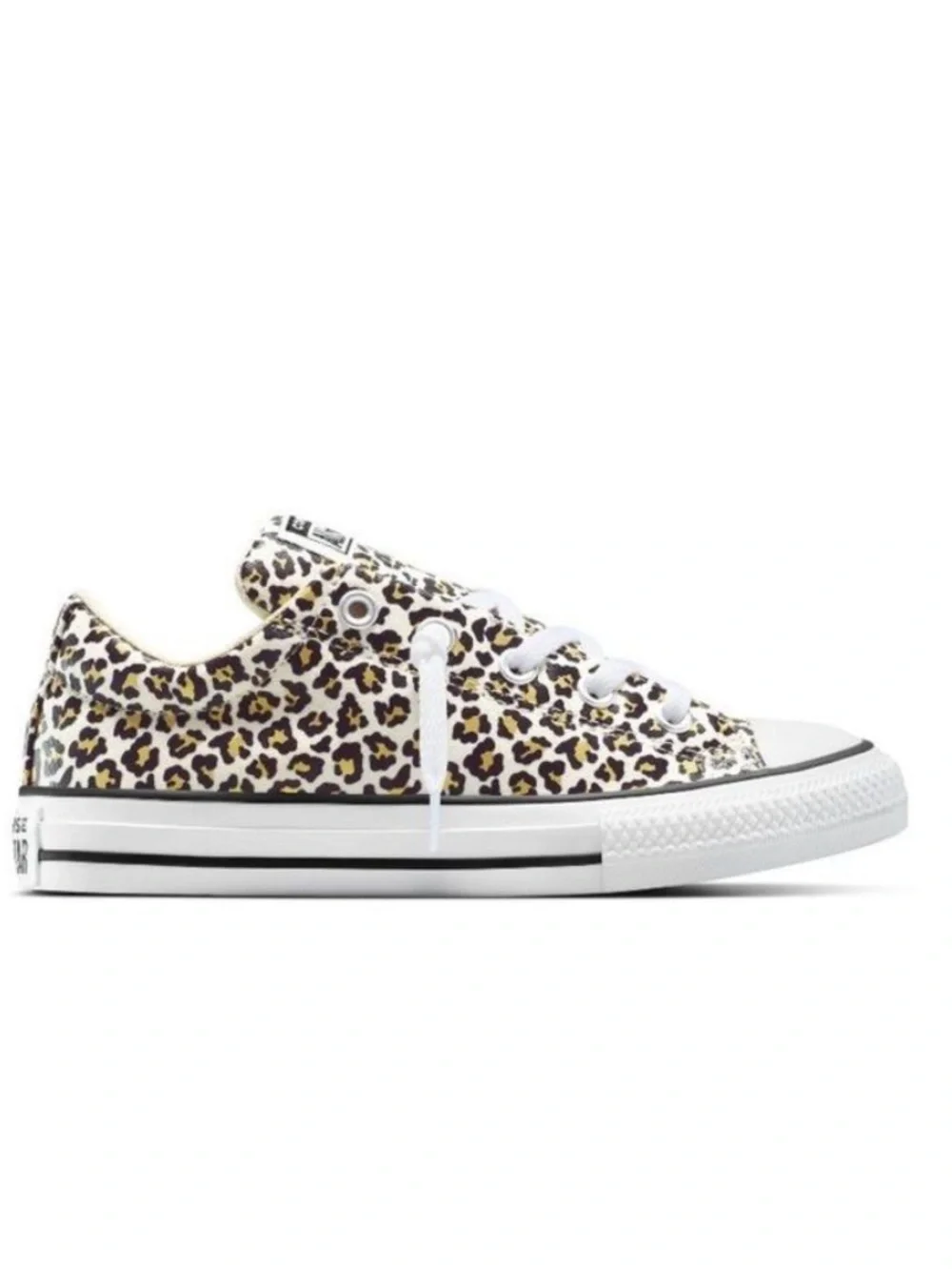 Converse - Kids' Street Low Cheetah Sneakers - Cream